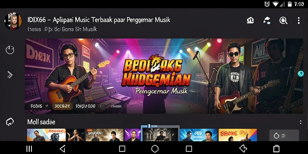 Tampilan gameplay IDX66 yang menampilkan interaksi musik yang menyenangkan.