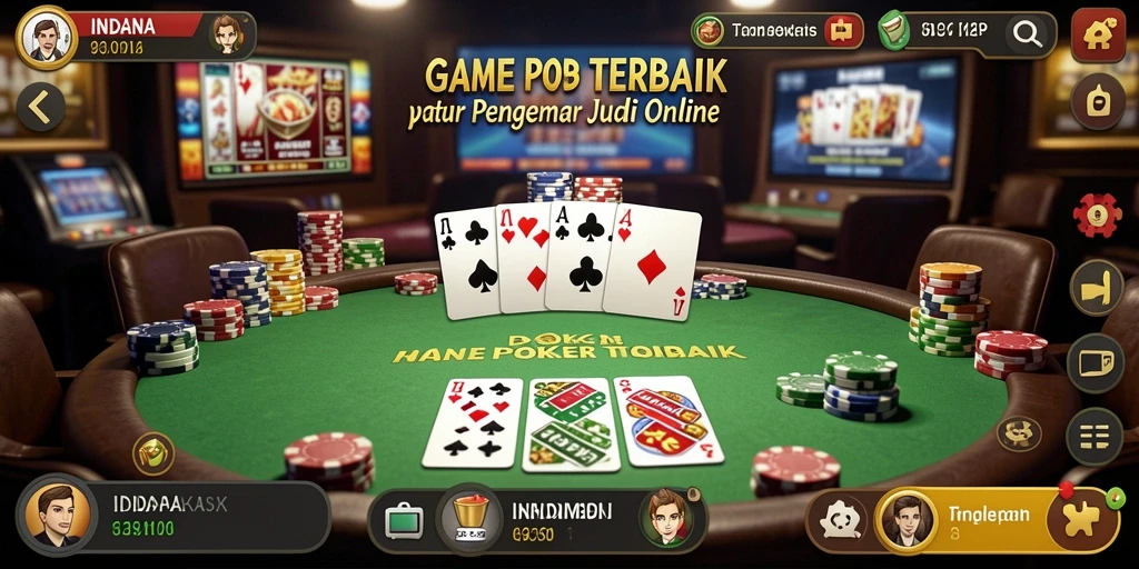 Tampilan gameplay menarik dari game poker INDAAA.