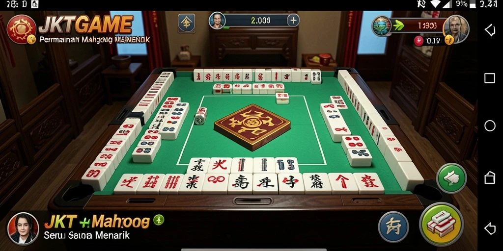 Screenshot gameplay JKTGAME yang menampilkan serunya bermain Mahjong.