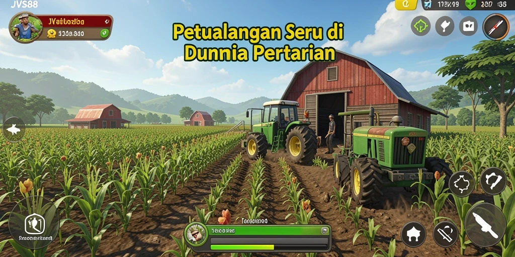Gameplay seru JVS88 dengan tantangan pertanian yang mendebarkan.