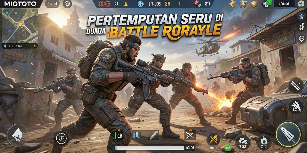 Gameplay seru pertempuran Battle Royale di MIOTOTO.