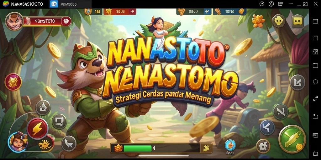 Tampilan gameplay <strong>NANASTOTO</strong> yang dinamis dan strategis.