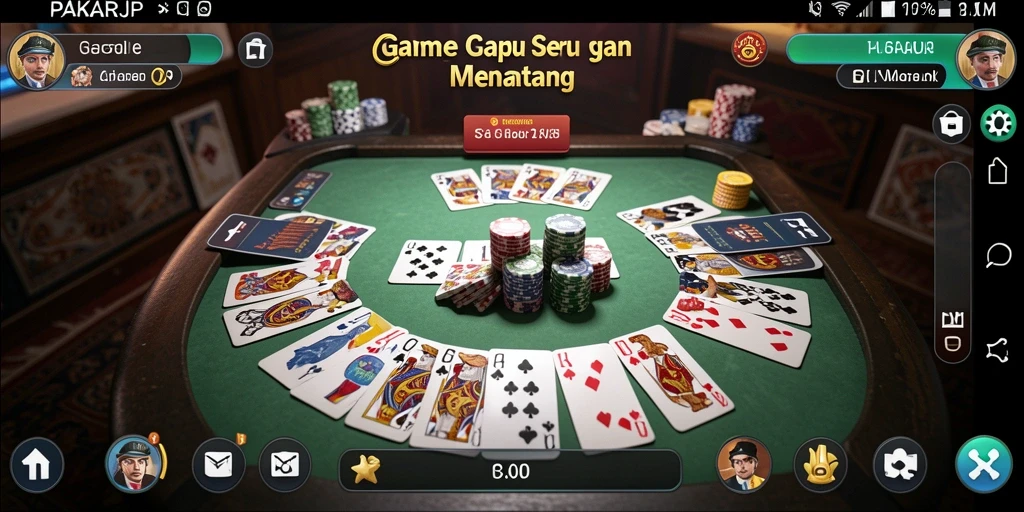 Tampilan gameplay seru dari PAKARJP di Gaple.