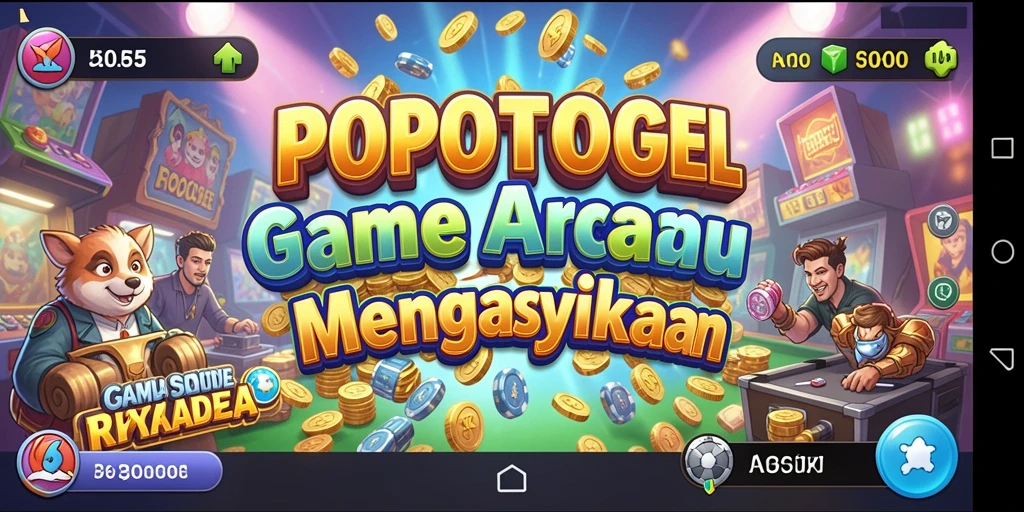 Tampilan gameplay seru di POPOTOGEL dengan karakter yang lucu.