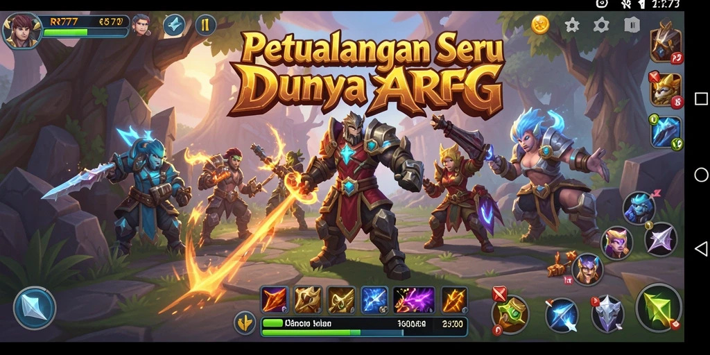 Tampilan gameplay ARPG yang mendebarkan dan seru di RR777