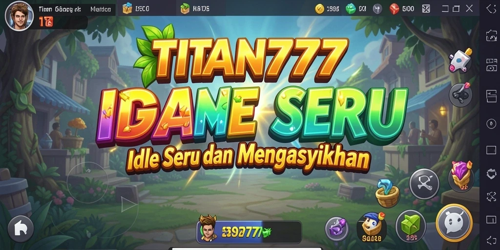 Tampilan gameplay seru dari TITAN777 yang menampilkan strategi dalam game Idle.